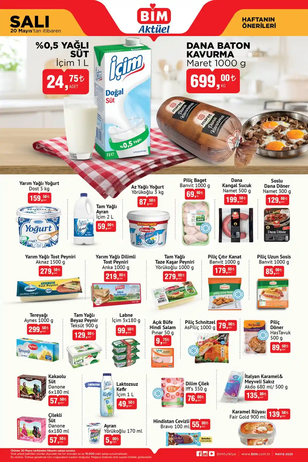 BİM 20 Mayıs 2025 Aktüel Ürünler Kataloğu