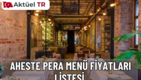 Aheste Pera 2026 menü fiyatları açıklandı. 2025 ve 2026 tadım menüsü fiyatlarını, lezzet seçeneklerini ve rezervasyon bilgilerini detaylıca keşfedin.