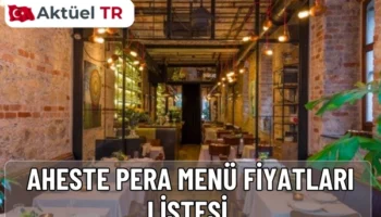 Aheste Pera 2026 menü fiyatları açıklandı. 2025 ve 2026 tadım menüsü fiyatlarını, lezzet seçeneklerini ve rezervasyon bilgilerini detaylıca keşfedin.