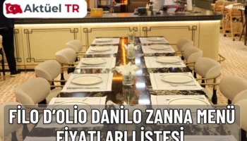 Danilo Zanna Restaurant 2026 menü fiyatları açıklandı. Filo D’olio 2025 ve 2026 güncel pizza, makarna, tatlı ve içecek fiyatlarını hemen inceleyin.