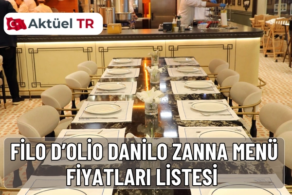 Danilo Zanna Restaurant 2026 menü fiyatları açıklandı. Filo D’olio 2025 ve 2026 güncel pizza, makarna, tatlı ve içecek fiyatlarını hemen inceleyin.