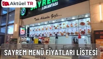 SAYREM 2025–2026 menü fiyatlarıyla Osmanlı lezzet geleneğini modern sunumlarla keşfedin. Tavuk, et, makarna ve salatalarda nefis tatlar sizi bekliyor!