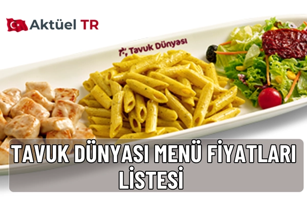 Tavuk Dünyası’nın 2025 güncel menü fiyatları açıklandı! Popüler tavuk menüleri, salatalar, tatlılar ve içecek fiyatlarını hemen keşfedin.